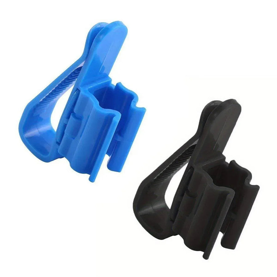 2/4/6PCS Aquarium Fish Tank Filtration Clip Water Tube Hose Clamp Holder Set - Black-2PCS