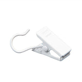 50PCS Stainless Steel Curtain Clip Hooks Strong Load-bearing Shower Accessories - Black - Close-Up Angle