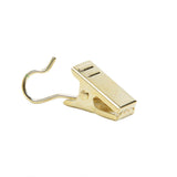 50PCS Stainless Steel Curtain Clip Hooks Strong Load-bearing Shower Accessories - Black - Extra Image