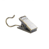 50PCS Stainless Steel Curtain Clip Hooks Strong Load-bearing Shower Accessories - Black - Extra Image