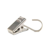 50PCS Stainless Steel Curtain Clip Hooks Strong Load-bearing Shower Accessories - Black