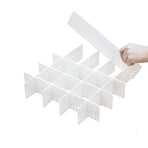 24X Adjustable Clapboard Drawer Cabinet Divider Partition Diy Storage Organiser