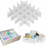 24X Adjustable Clapboard Drawer Cabinet Divider Partition Diy Storage Organiser
