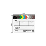 Acrylic Clapboard Dry Erase Director Film Movie Action Clapper Clap Board Slate - Side View