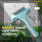 Multifunctional Glass Cleaner Screen Brush Double Sided Window Cleaning Tool - Pink
