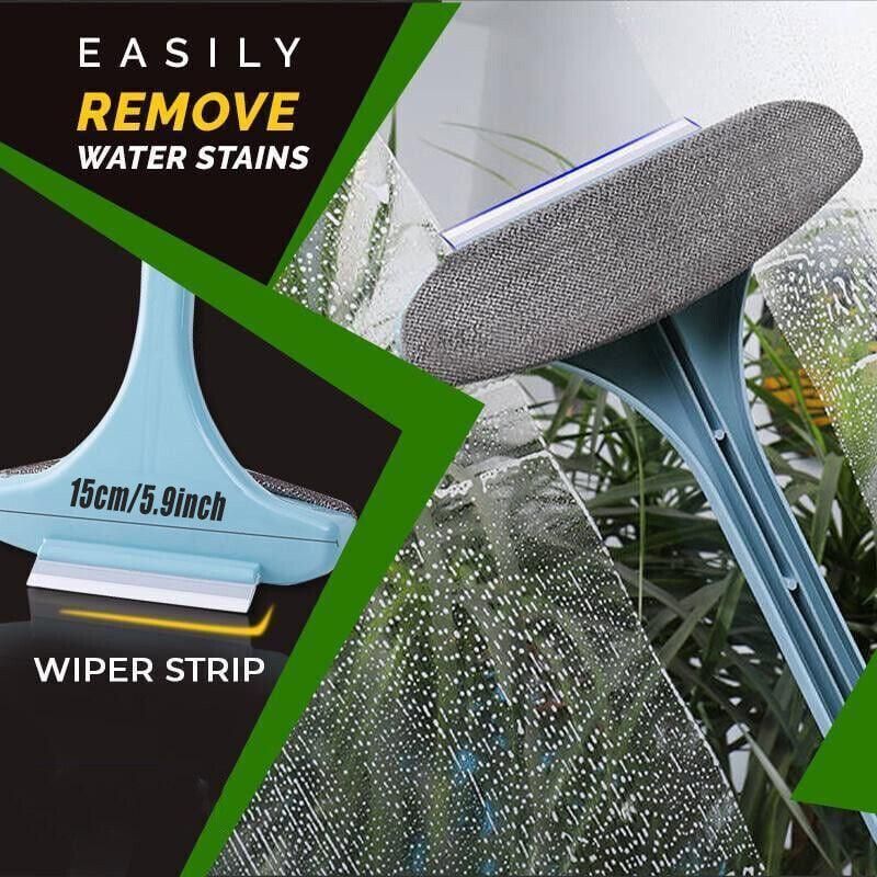Multifunctional Glass Cleaner Screen Brush Double Sided Window Cleaning Tool - Pink