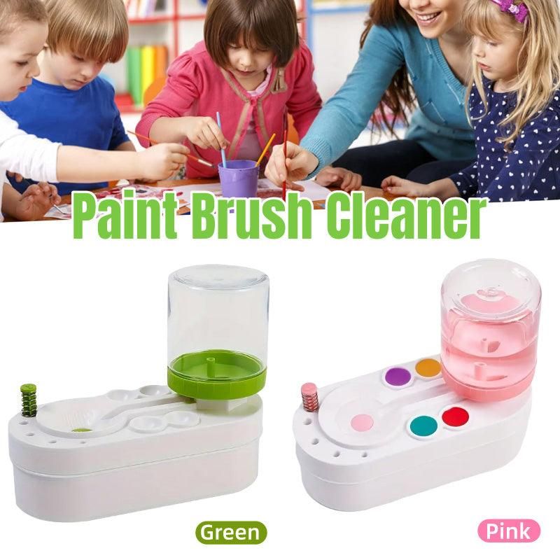 Brush Cleaner Fresh Water Cycle Washer for Brushes and Tools Efficient Cleaning - Pink