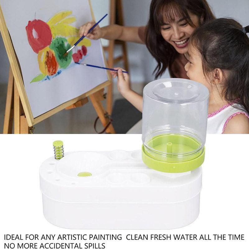 Brush Cleaner Fresh Water Cycle Washer for Brushes and Tools Efficient Cleaning - Pink