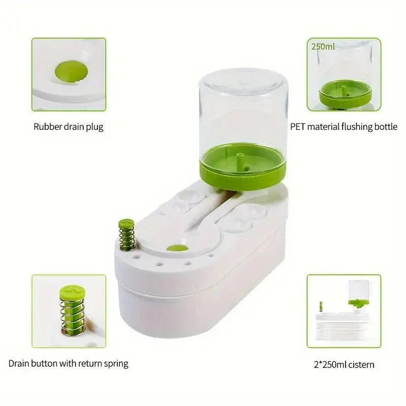 Brush Cleaner Fresh Water Cycle Washer for Brushes and Tools Efficient Cleaning - Pink