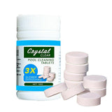 Pool Cleaning Tablets or Dispenser Floating Chlorine Hot Tub Chemical Cleaner - Only Tablets - Rear View
