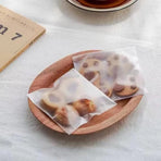 100X Translucent Plastic Candy Packaging Bags Self Adhesive Cookie Biscuit Bags - 14*14