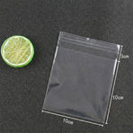 100X Translucent Plastic Candy Packaging Bags Self Adhesive Cookie Biscuit Bags - 8*10