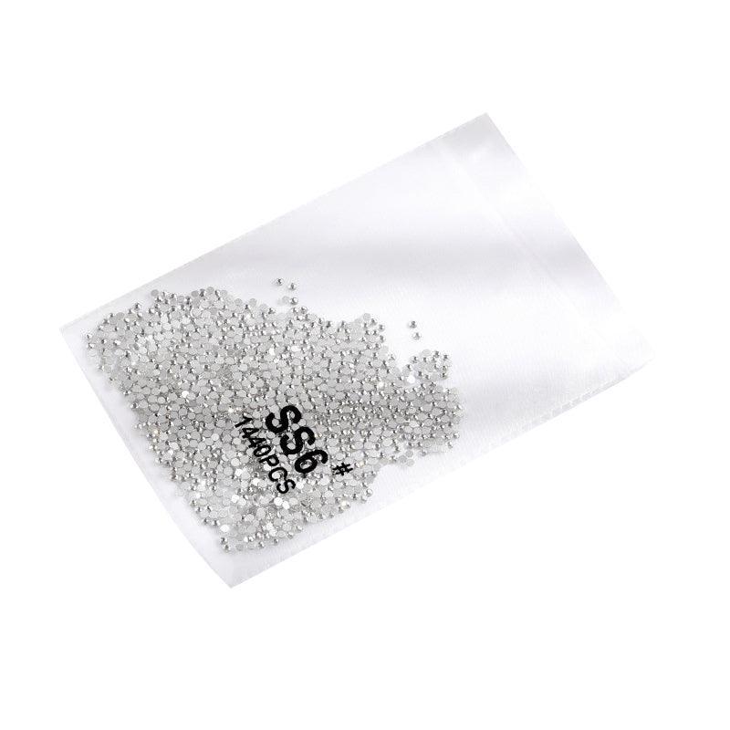 1440Pcs Glitter Rhinestones Crystal Flat Clear Bottom Glass Nail Art Nail Drill - Clear Crystal SS5