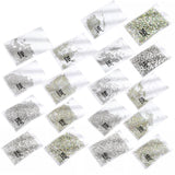 1440Pcs Glitter Rhinestones Crystal Flat Clear Bottom Glass Nail Art Nail Drill - Clear Crystal SS8