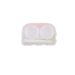 Lens Storage Case with Applicator Kit Tweezers Soft Tip Tool for Contact Eye Care - White
