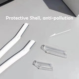 3Pcs Eyebrow Razor Set Facial Hair Remover Dermaplaning Shaving Tool Kit - Clear eyebrow*2+ Scissor comb - Extra Image