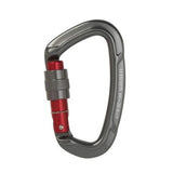 25KN Screwgate Locking Rock Climbing Carabiner Clip Aluminum D Ring Hook Buckle - Orange - Low Angle