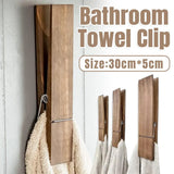 Wooden Towel Clip Underwear Clip Bathroom Wooden Clips for Towel and Laundry Use