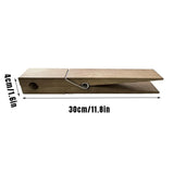 Wooden Towel Clip Underwear Clip Bathroom Wooden Clips for Towel and Laundry Use - Side View