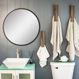 Wooden Towel Clip Underwear Clip Bathroom Wooden Clips for Towel and Laundry Use - Top-Down View