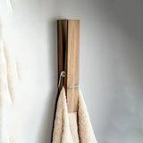 Wooden Towel Clip Underwear Clip Bathroom Wooden Clips for Towel and Laundry Use - Low Angle