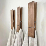 Wooden Towel Clip Underwear Clip Bathroom Wooden Clips for Towel and Laundry Use - Extra Image