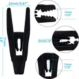 Clothes Drying Clips 20 Pack Velvet Flocking Trouser Pegs Hanger Grip Clamp Set - Beige - Top-Down View
