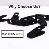 Clothes Drying Clips 20 Pack Velvet Flocking Trouser Pegs Hanger Grip Clamp Set - Beige - Extra Image