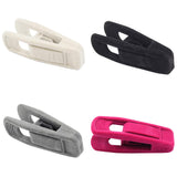 Clothes Drying Clips 20 Pack Velvet Flocking Trouser Pegs Hanger Grip Clamp Set - Black - Front View