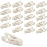 Clothes Drying Clips 20 Pack Velvet Flocking Trouser Pegs Hanger Grip Clamp Set - Rose Red