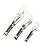 3pcs Stainless Steel Food Holders Kitchen Grill Steak Food Holder Cooking Tools - Front View