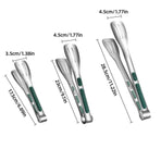 3pcs Stainless Steel Food Holders Kitchen Grill Steak Food Holder Cooking Tools