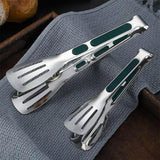 3pcs Stainless Steel Food Holders Kitchen Grill Steak Food Holder Cooking Tools - Rear View