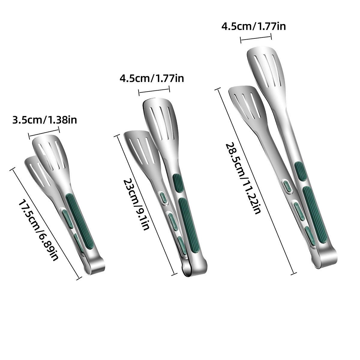 3pcs Stainless Steel Food Holders Kitchen Grill Steak Food Holder Cooking Tools