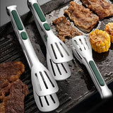 3pcs Stainless Steel Food Holders Kitchen Grill Steak Food Holder Cooking Tools - 45-Degree Angle