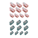 10/20pcs Quilt Retainer Cover Clips Invisible Needle-Free Thumb Buckle Bedding - Pink+Green-20PCS