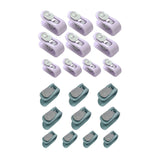 10/20pcs Quilt Retainer Cover Clips Invisible Needle-Free Thumb Buckle Bedding - Pink+Purple-20PCS - Extra Image