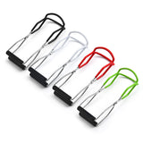 Stainless Steel Canning Jar Lifter Anti-Slip Lifting Tongs Gripper Anti-scalding - White - Front View