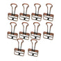 Solid Color Hollow Out Swallowtail Metal Binder Bookmark Clips Office Supplies - Bronze