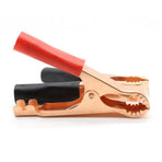2/4/6Pairs Car Battery Tongs Cable Alligator Electrical Measured Clip Clamp Tool - 4pcs (2black+2red)