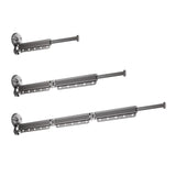 2/3/4-Bar Adjustable Foldable Retractable Clothes Drying Rack Suction Cup Hanger - Two Fold And Three Sections - Front View