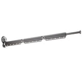 2/3/4-Bar Adjustable Foldable Retractable Clothes Drying Rack Suction Cup Hanger - Two Fold And Three Sections - Low Angle