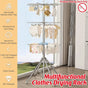 Folding Drying Rack Floor Stand Multi Functional Clothes Laundry Hanger Indoor