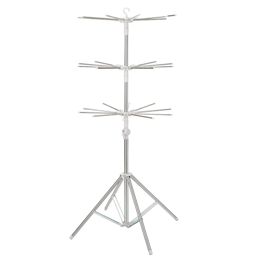 Folding Drying Rack Floor Stand Multi Functional Clothes Laundry Hanger Indoor