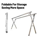 Floor Standing Folding Clothes Drying Rack Extendable 150-240cm - Extra Image