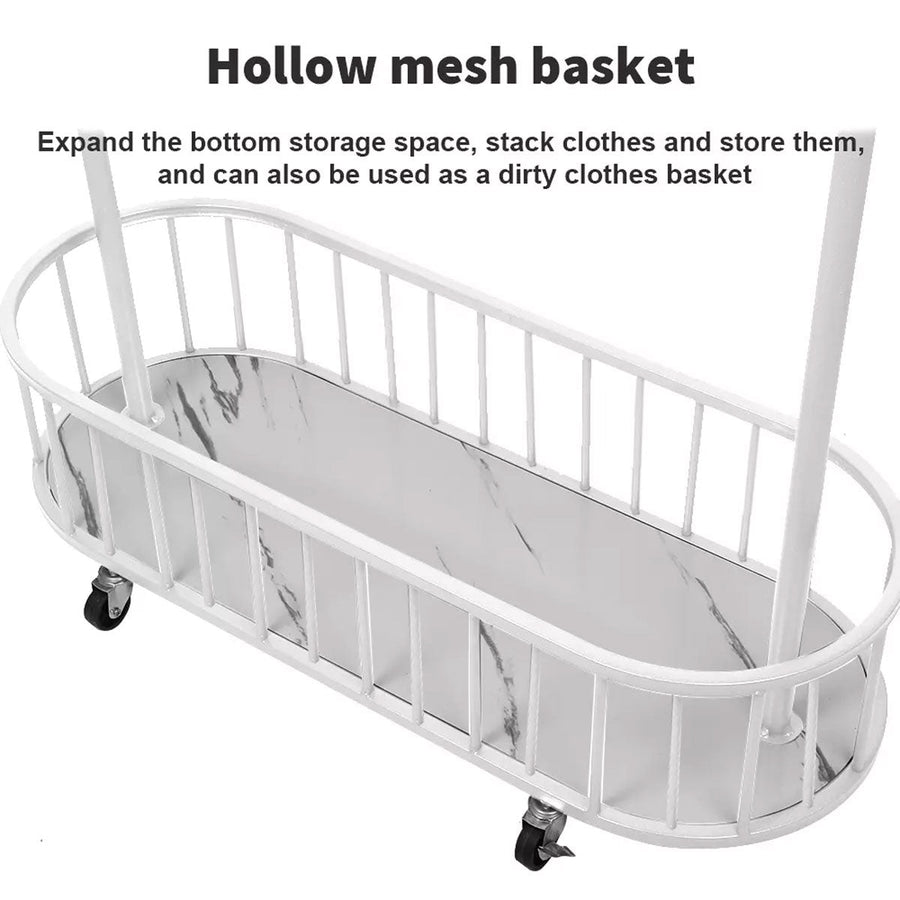 Clothes Hanger Stand Model Floor Standing Room Rack Movable Coat Rack Organizer