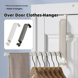 Folding Behind the Door Hook Hanger Clothes Hat Hanger Wall Mounted Organizer - Grey - Front View