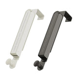 Folding Behind the Door Hook Hanger Clothes Hat Hanger Wall Mounted Organizer - Grey - Side View