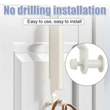 Folding Behind the Door Hook Hanger Clothes Hat Hanger Wall Mounted Organizer - Grey - 45-Degree Angle