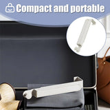 Folding Behind the Door Hook Hanger Clothes Hat Hanger Wall Mounted Organizer - Grey - Extra Image